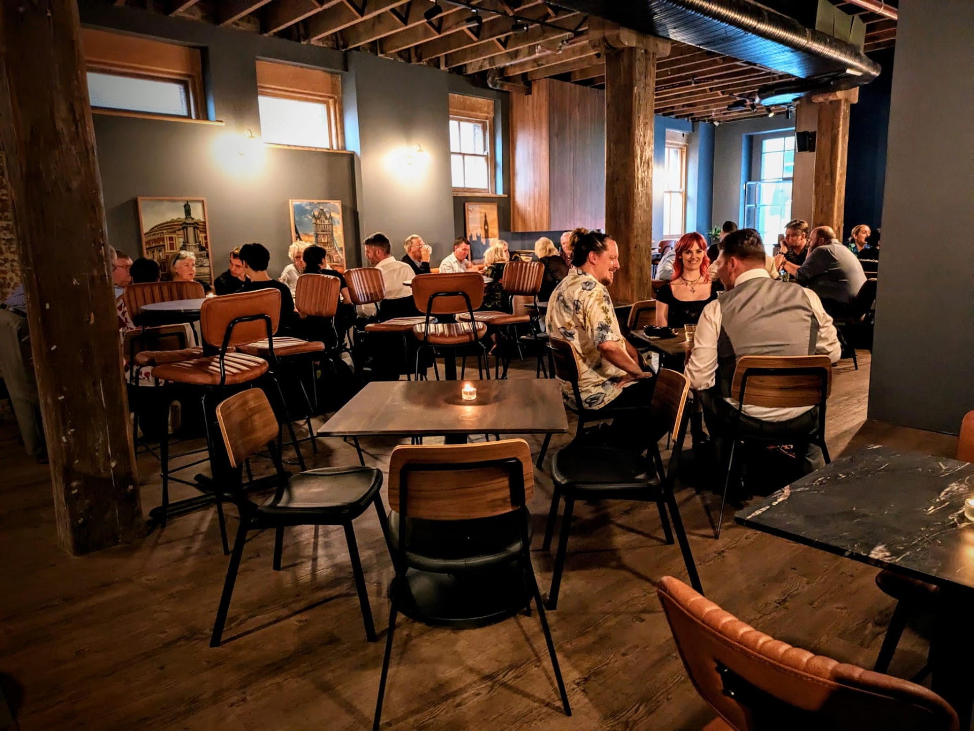 Warm timber dining room at The Fox Hole in The Rocks