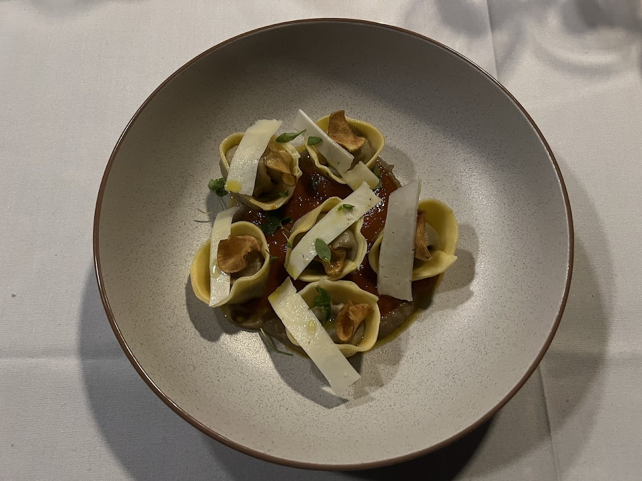 Tomato and burrata style dish at The Fox Hole